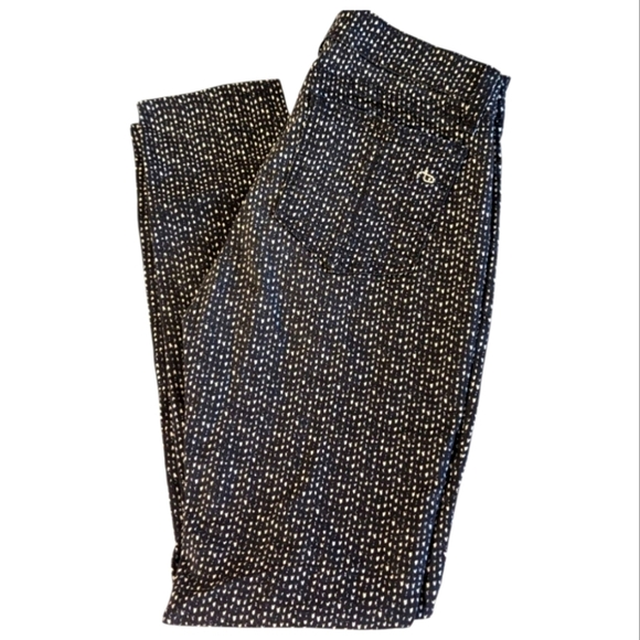 Rag & Bone Beachwood Legging Jeans Speckled Navy White Sz 24 - Picture 2 of 11